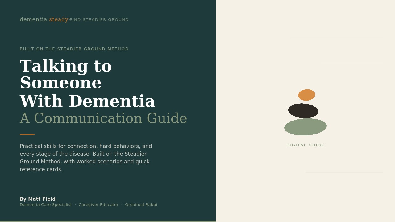 Talking to Someone With Dementia guide cover